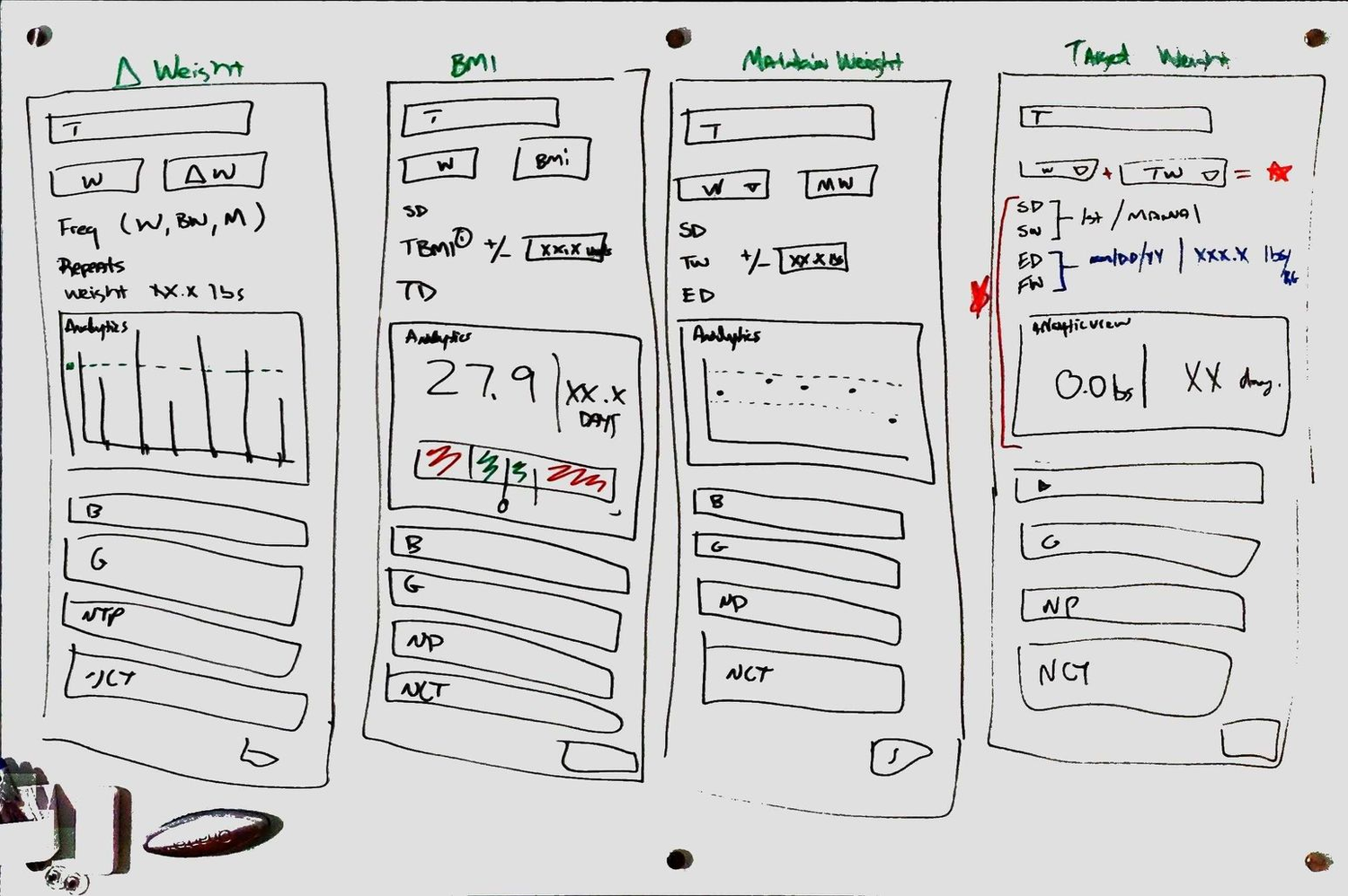 Discovery wireframes — exploring accordion and form builder patterns